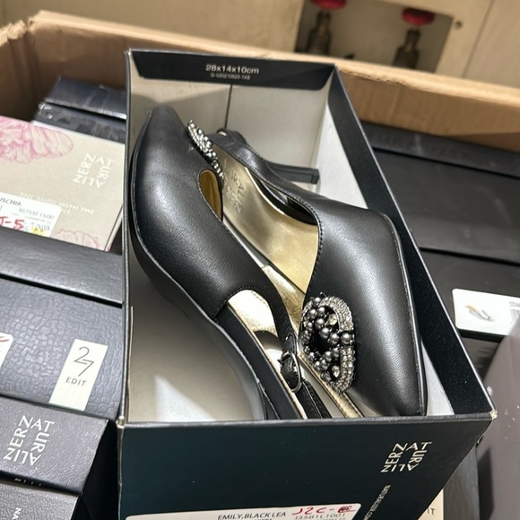 NATURALIZER EMILY EMBELLISHED SLINGBACK HEELS (WIDE) - Picture 2 of 6